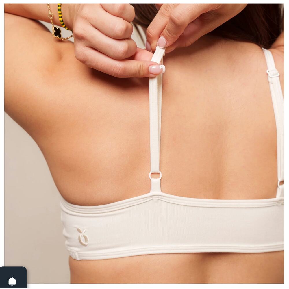 For The Peach - Cloud Collection Cream Sports Bra